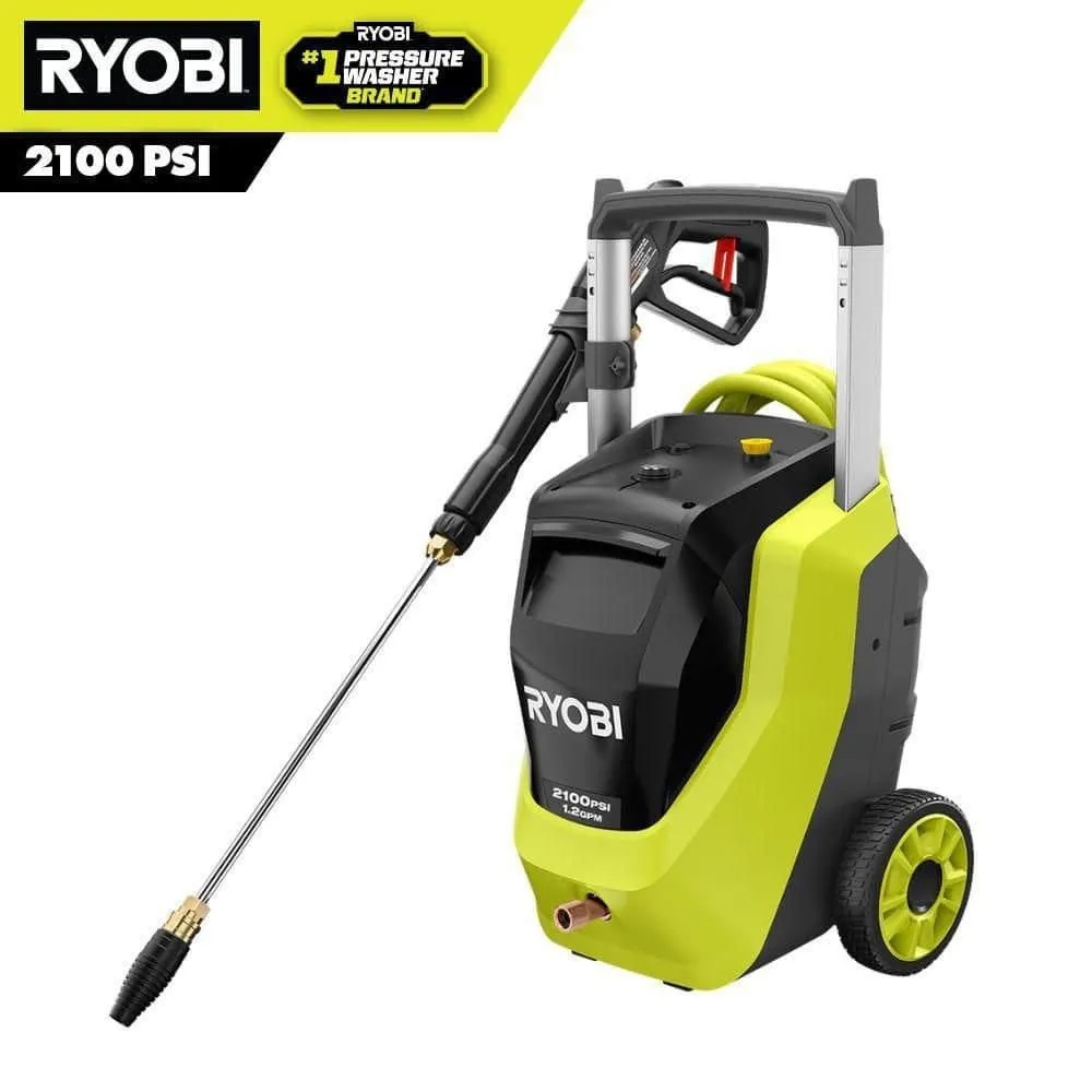 Ryobi 2100 PSI 1.2 GPM Cold Water Corded Electric Pressure Washer with