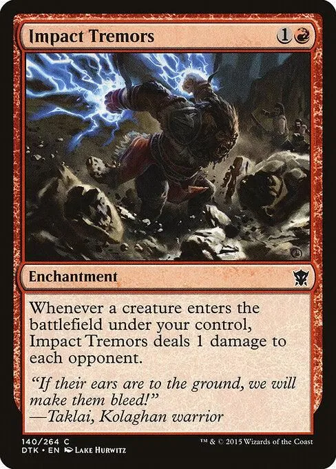 DTK, Impact Tremors, Standard, 140, C, Near Mint, Normal, EN