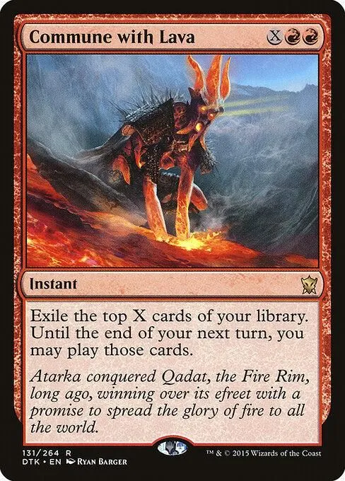 DTK, Commune with Lava, Standard, 131, R, Near Mint, Normal, EN