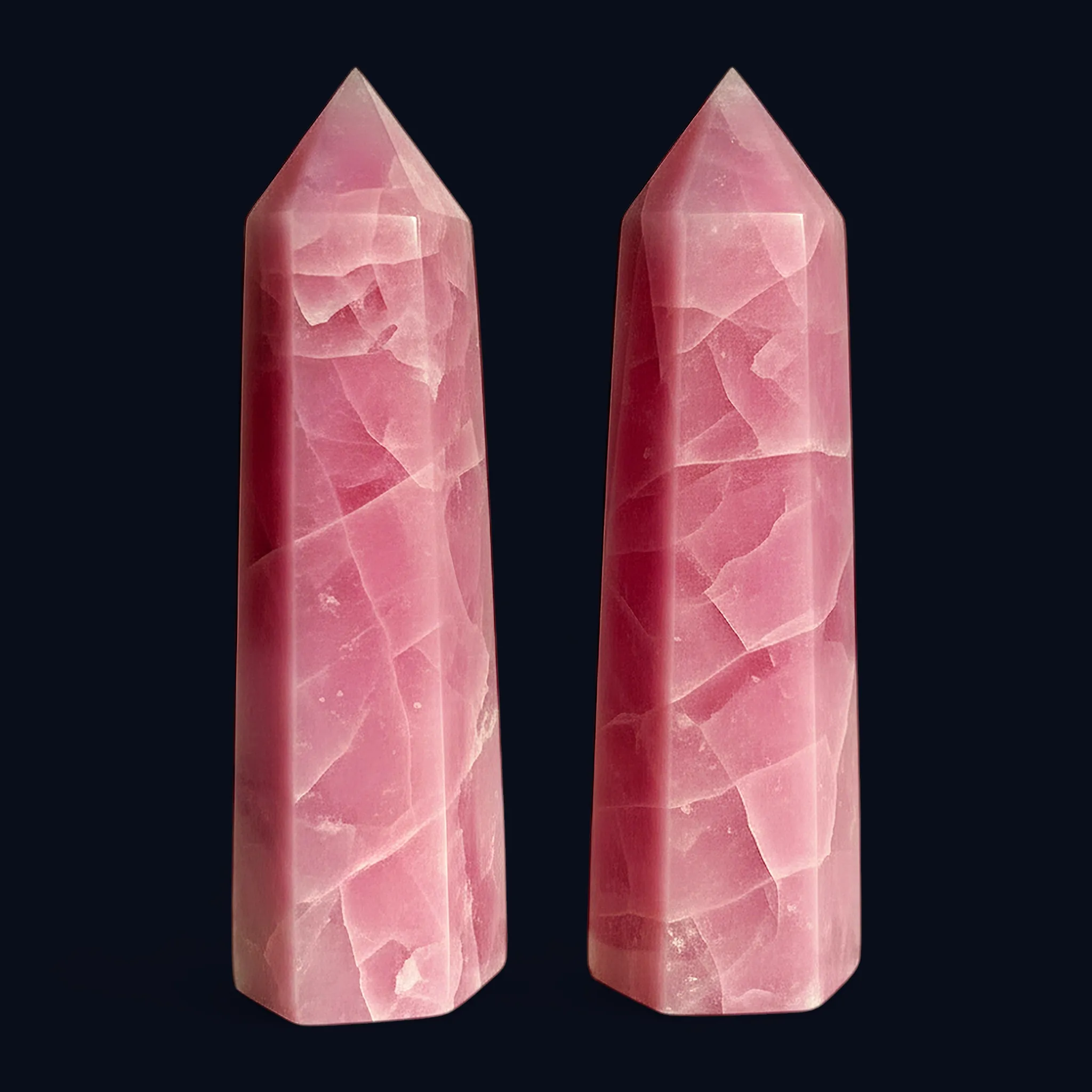 Pink Opal Tower — Polished Point (Grade A)