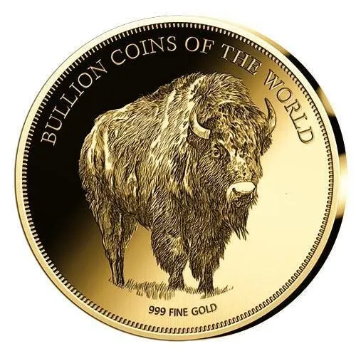 In Stock! 2020 Chad Bullion Coins of the World Buffalo 1/500 oz Gold Coin