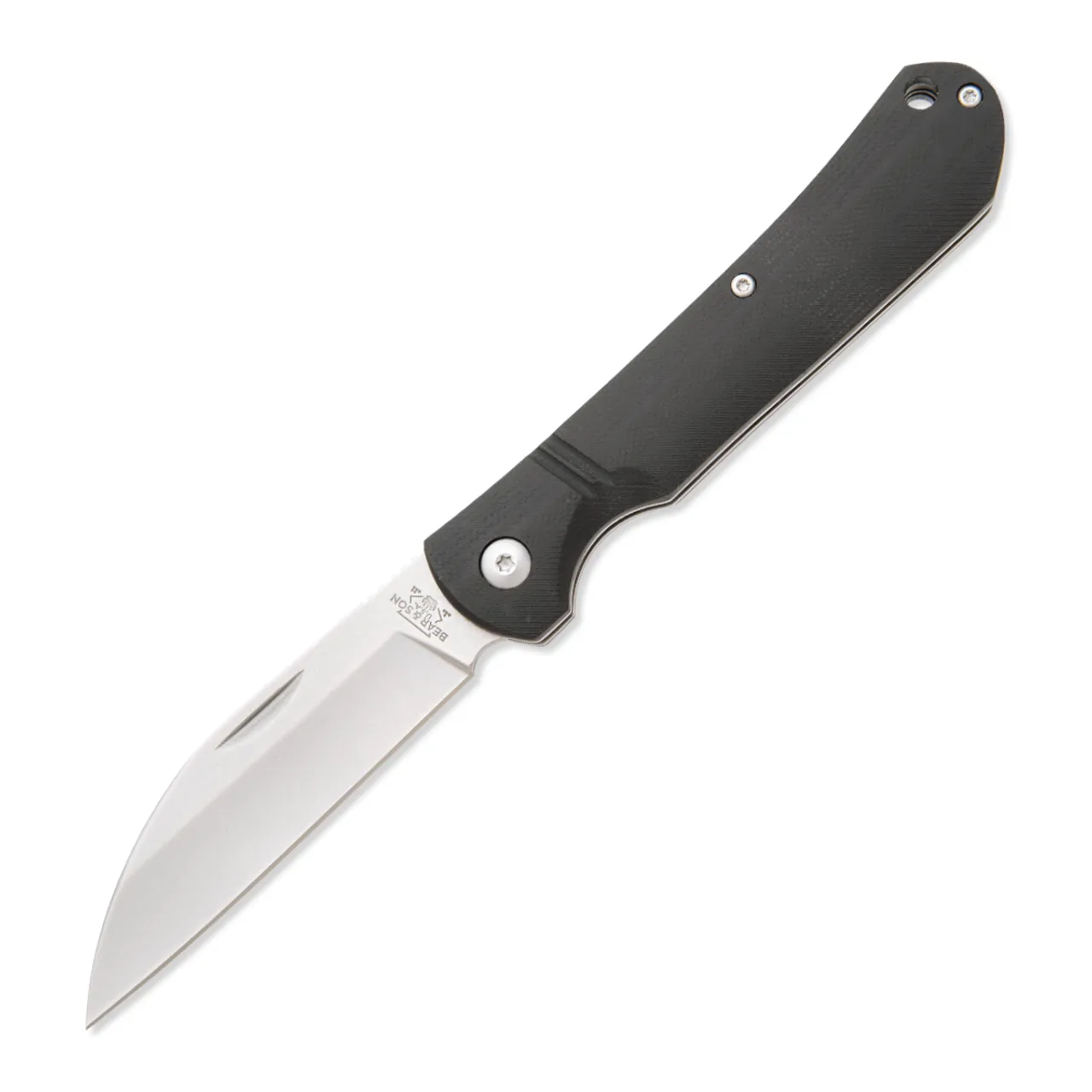Bear & Son 484GB Wharncliffe Slip Joint Knife Black Handles