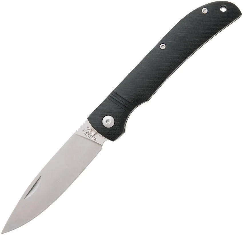Bear & Son 457GB Drop Point Slip Joint Black