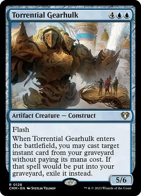 CMM, Torrential Gearhulk, Standard, 128, R, Near Mint, Normal, EN