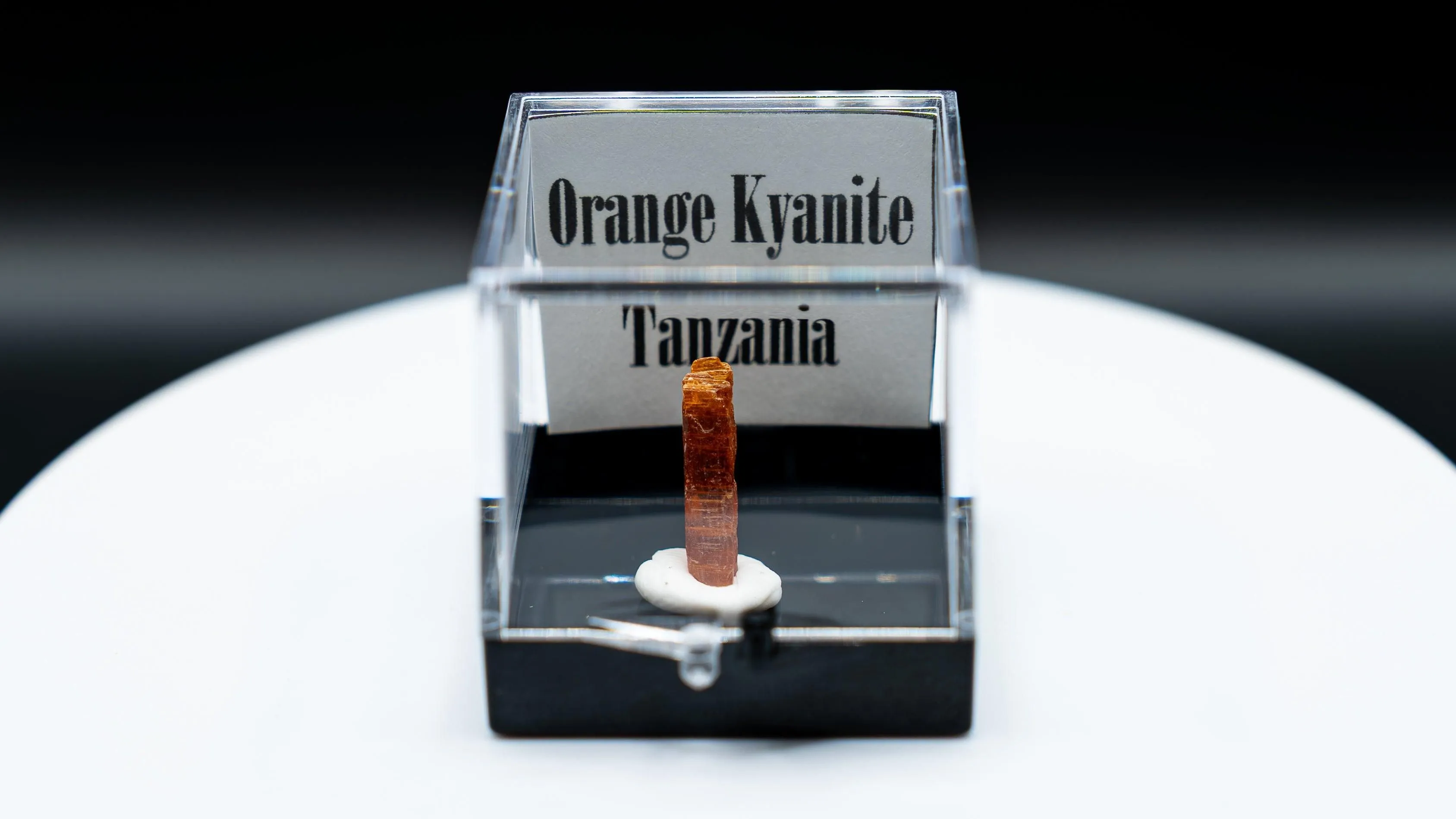 Orange Kyanite Crystal – Tanzania | Perky Box Display Specimen