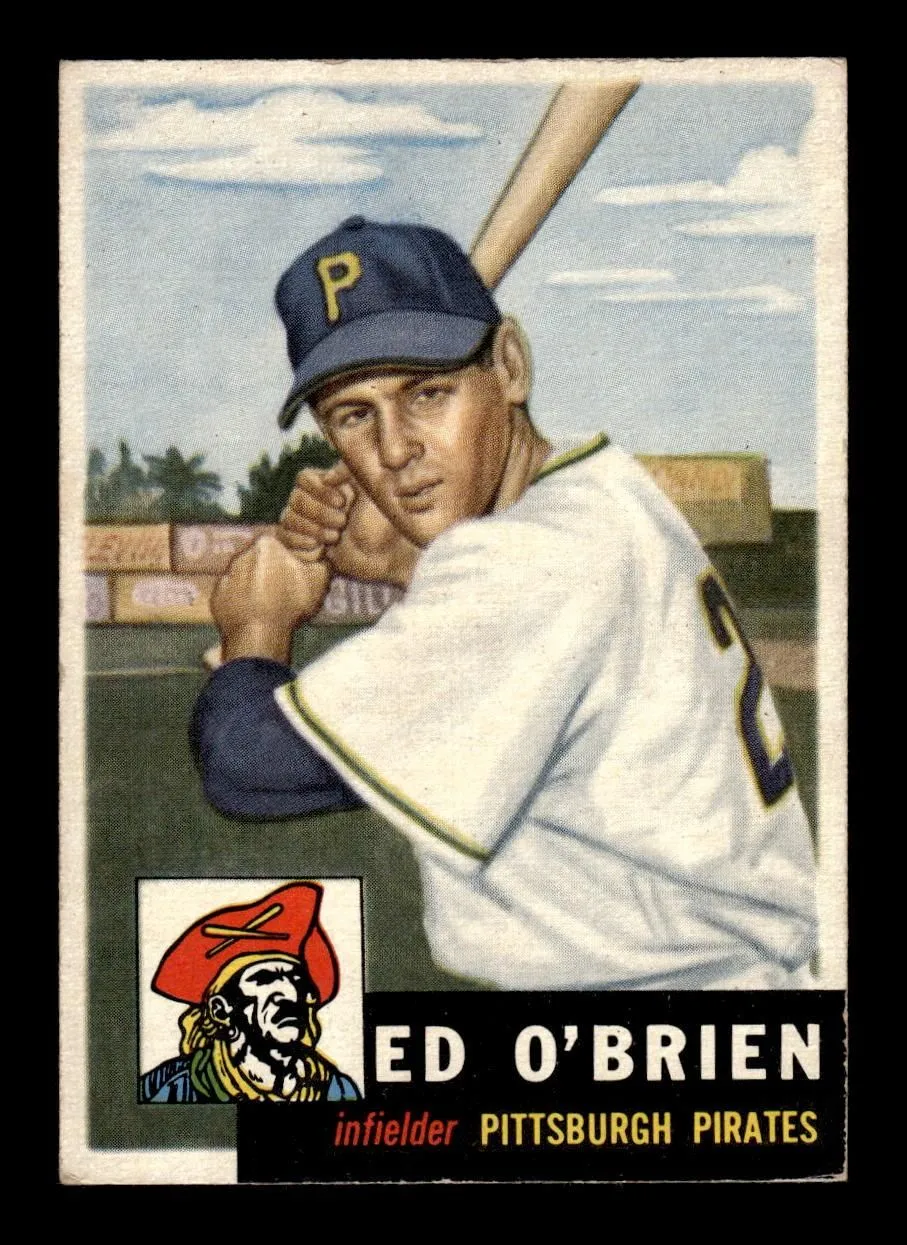 1953 Topps #249 Eddie O'Brien Pittsburgh Pirates VG MM26014011