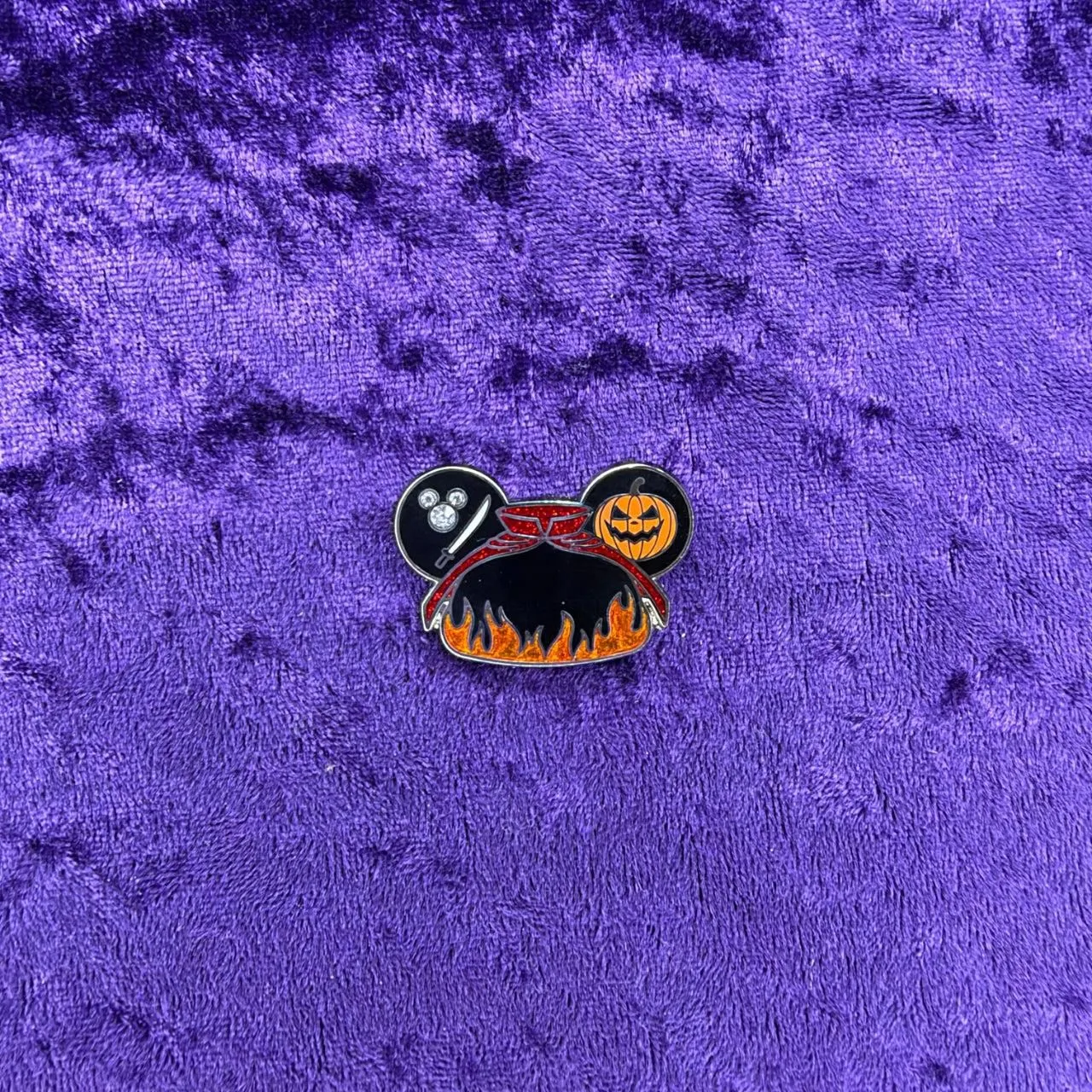 Headless Horseman Ear Headband Super Chaser Pin | WDW 2024 Hidden Disney Blue Bag