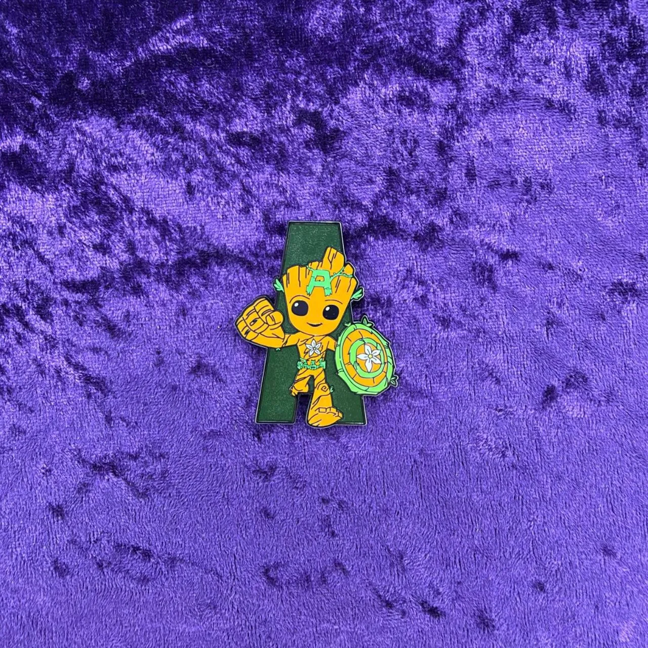Groot as Captain America “A” Pin | We Are Groot Mystery Series
