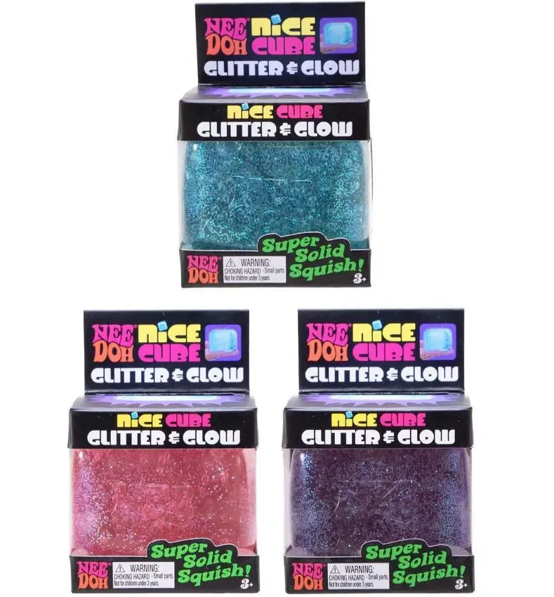 Needoh Nice Cubes Glitter and Glow