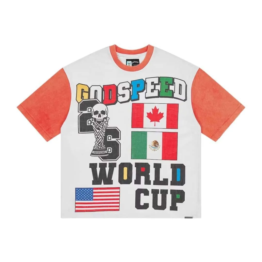 Godspeed '26 GSWC Vintage Tee White Red