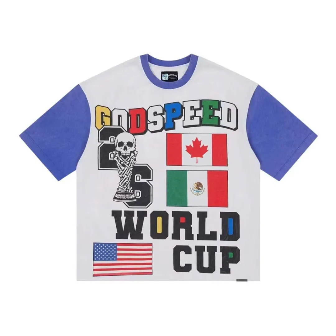 Godspeed '26 GSWC Vintage Tee White Blue
