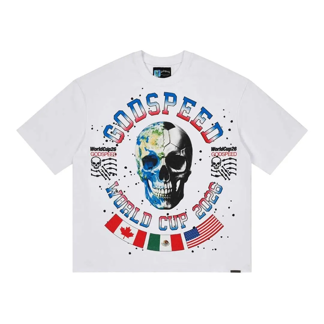 Godspeed Planet Futbol Tee White
