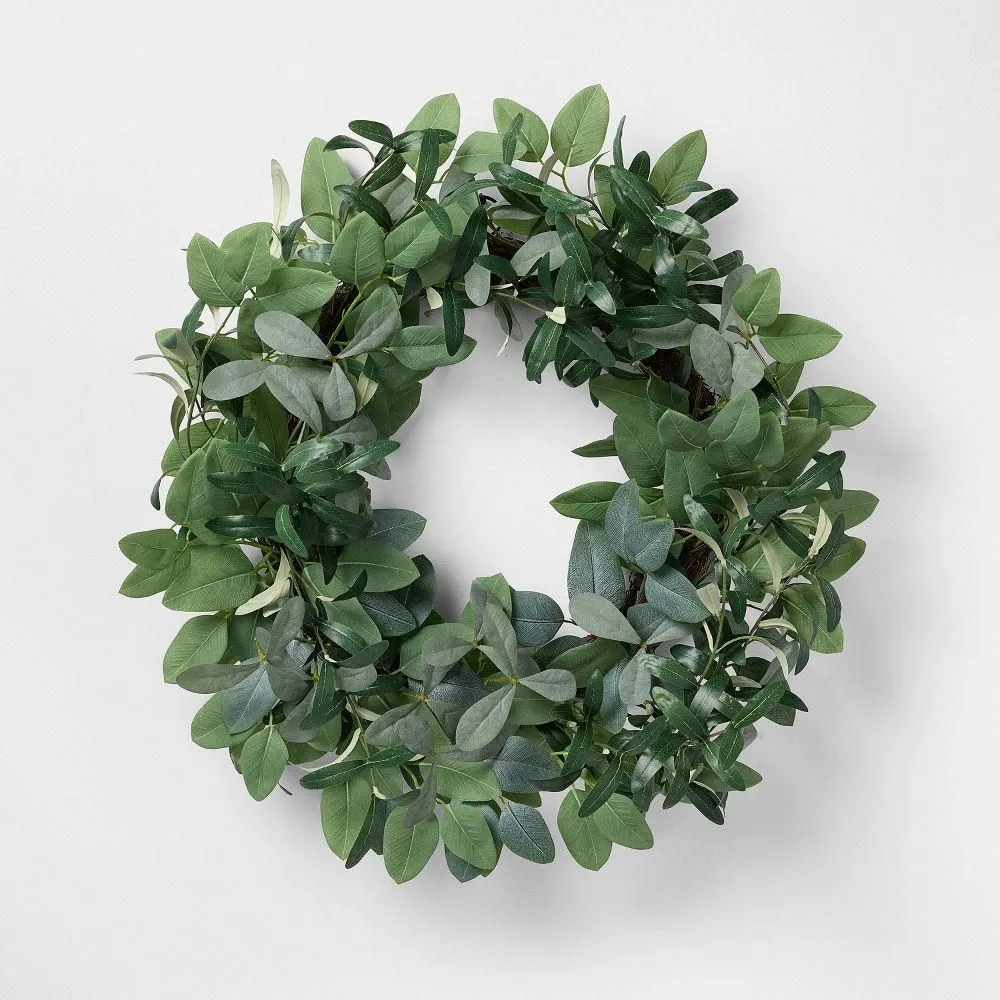 New without box - Mixed Herb Wreath - Threshold designed with Studio McGee