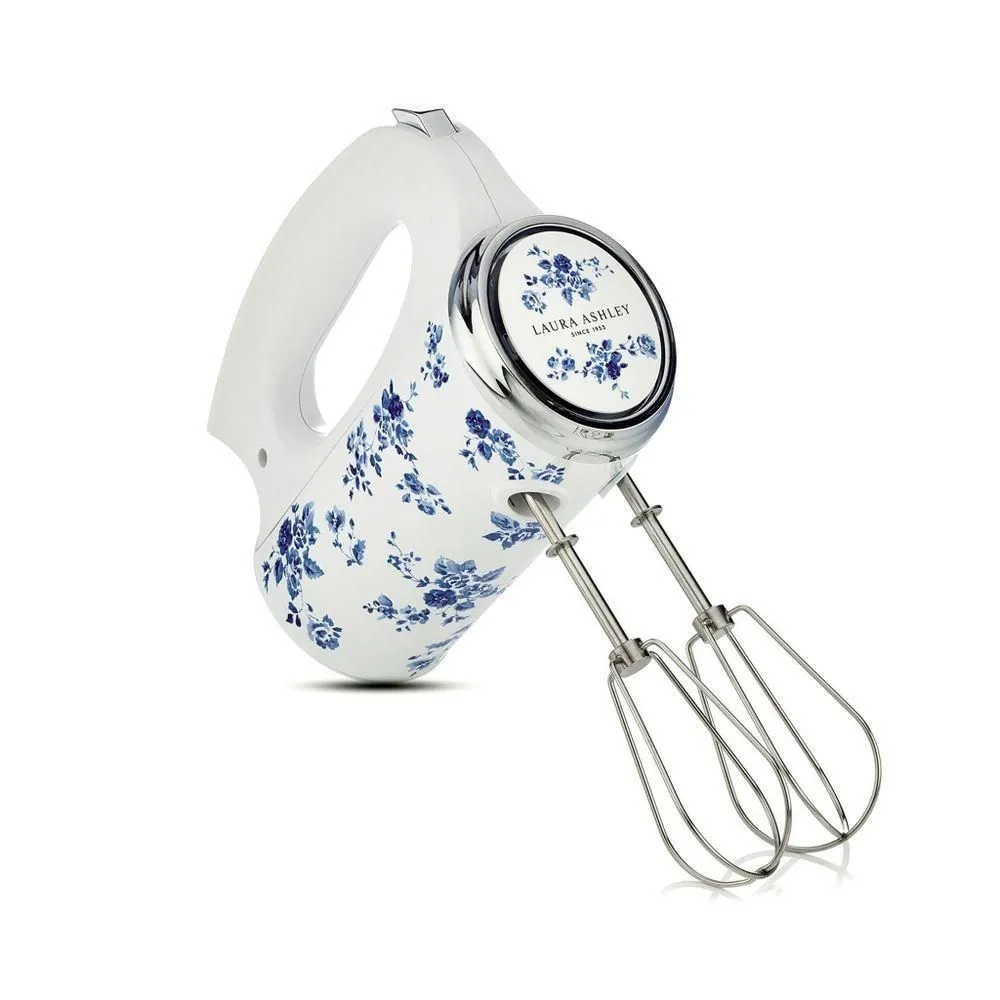New without box - Laura Ashley Hand Mixer Rose: 300W 5 Speeds Stainless Steel Blue