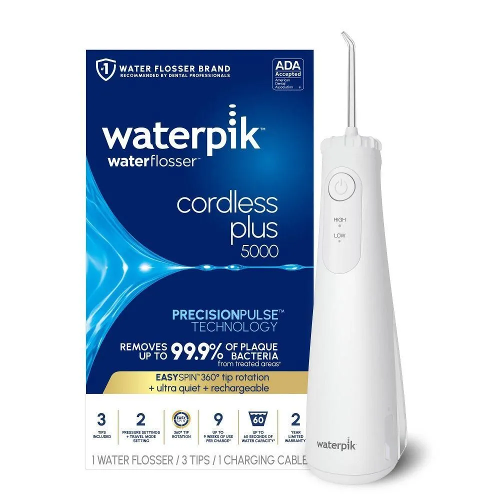 Brand New - Waterpik Cordless Plus 5000 Water Flosser - White