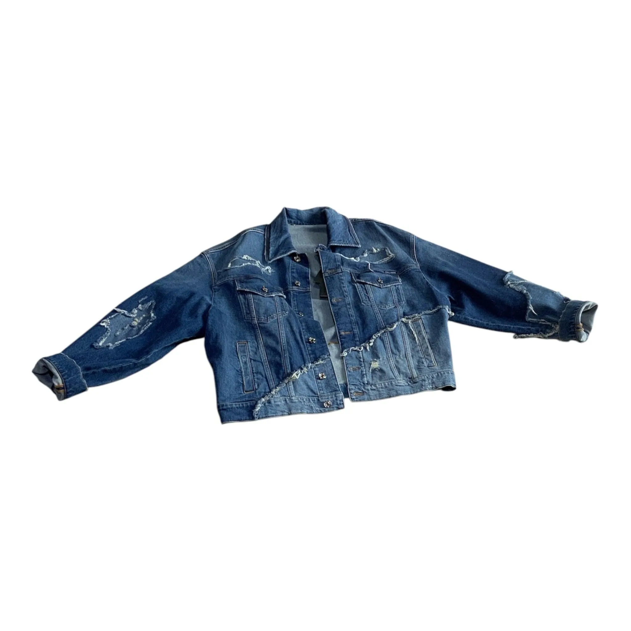 Dolce & Gabbana - Patch/Distressed denim Jacket