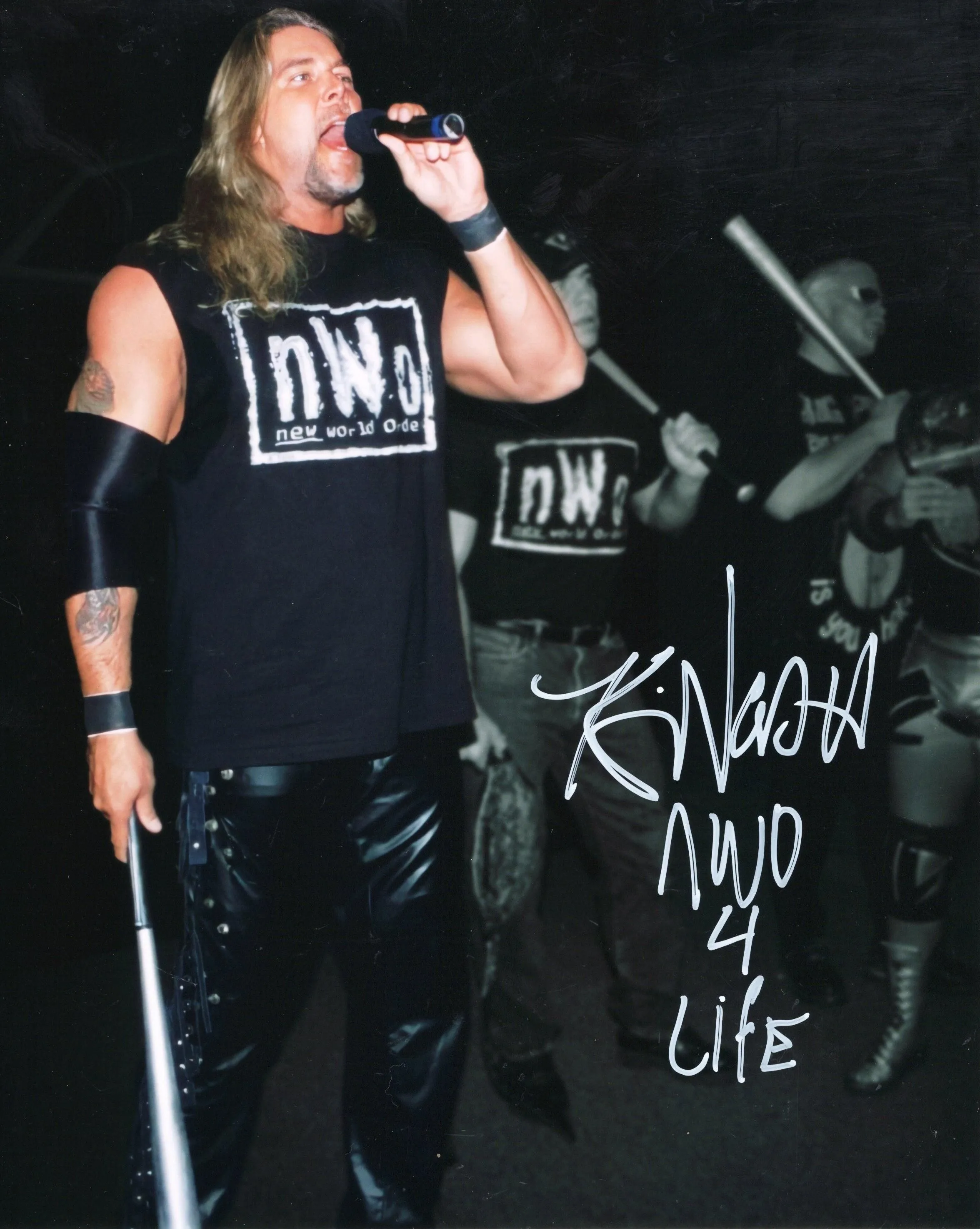 Diesel Kevin Nash (8x10) metallic photo signed auto autographed WWF WCW WWE TNA