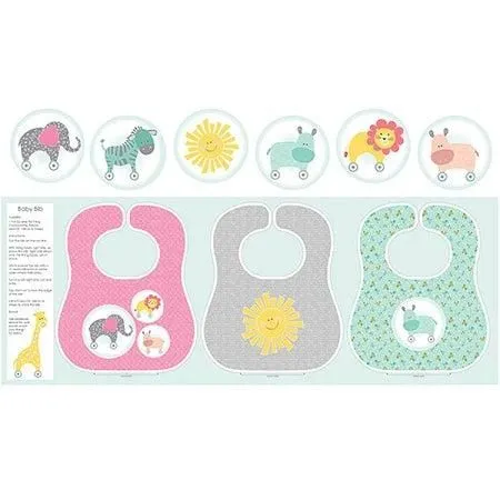 My Little Sunshine Baby Bib 2/3 Yard Panel 3120-99 Benartex 126P