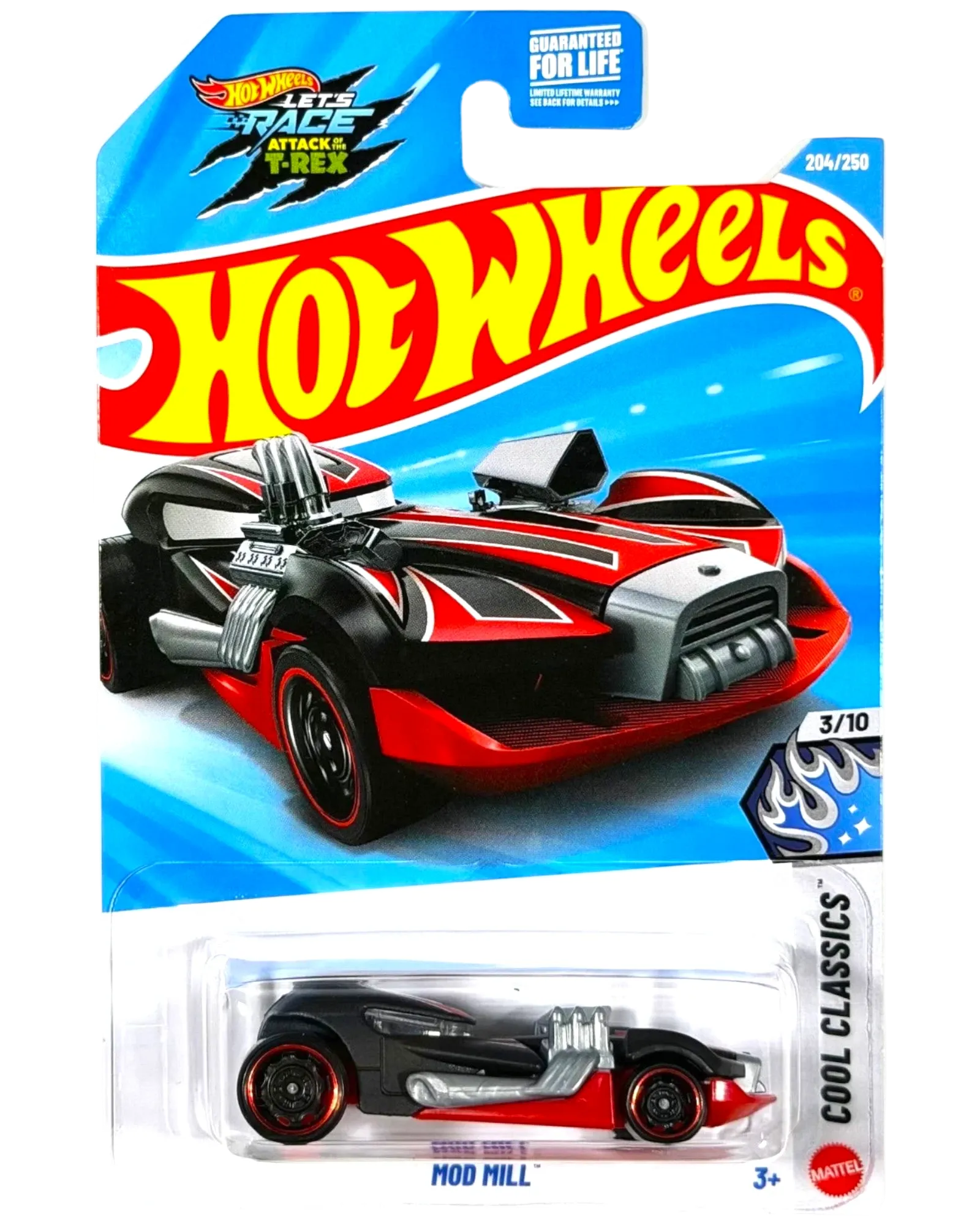 Hot Wheels Mod Mill 1:64 Die-Cast Black/Red HW Cool Series Case K #204/250