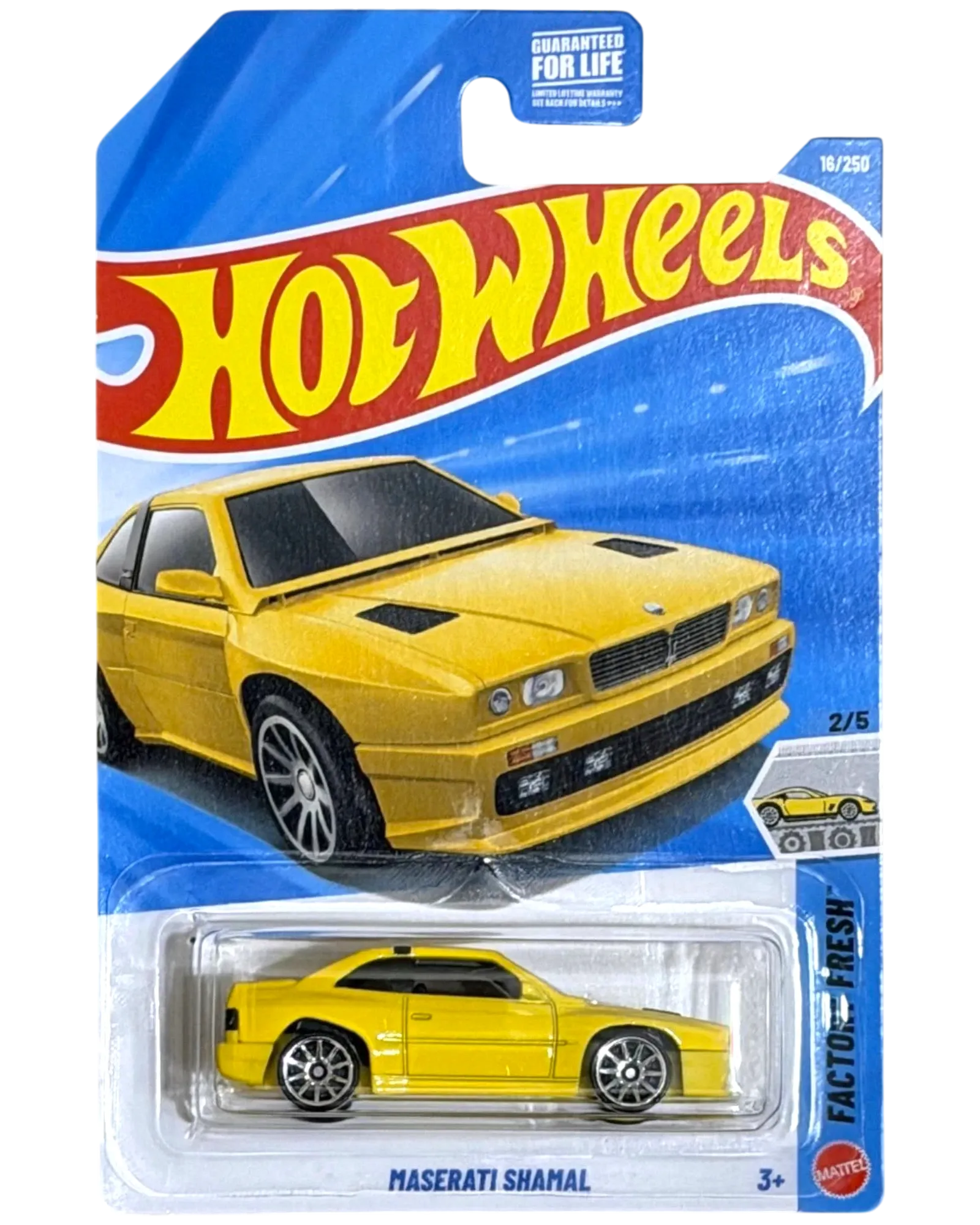 Hot Wheels Maserati Shamal 1:64 Die-Cast HW Factory Fresh Case K #16/250