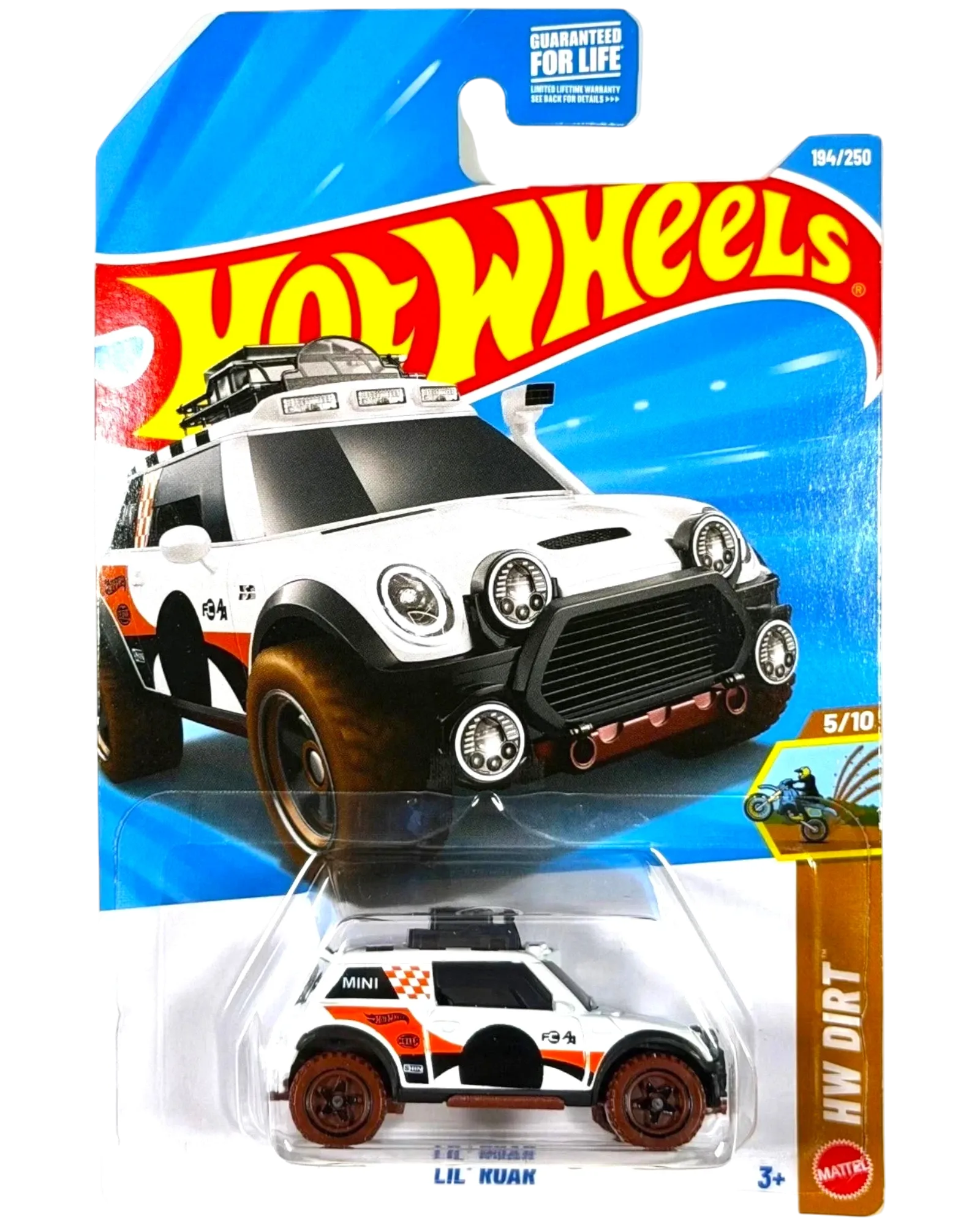 Scratch & Dent Hot Wheels Lil' Roar 1:64 Die-Cast HW Dirt Series #5/10 #194/250 Case K