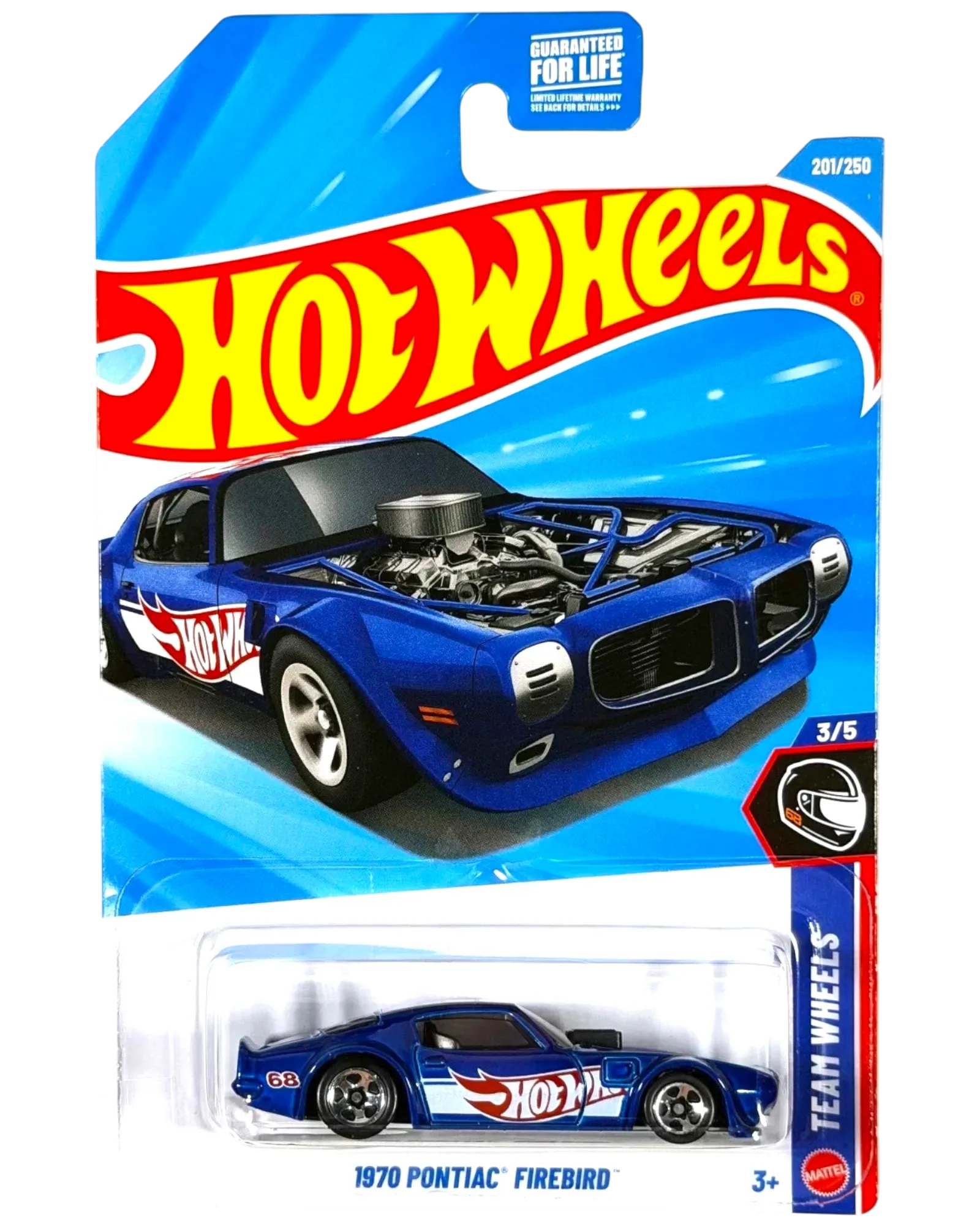 Scratch & Dent Hot Wheels 1970 Pontiac Firebird 1:64 Die-Cast K Case #201/250