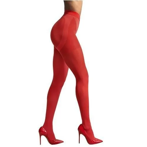 L'eggs 360 Degree Contour Women's Opaque Shaping Tights- 60D, Red, XL
