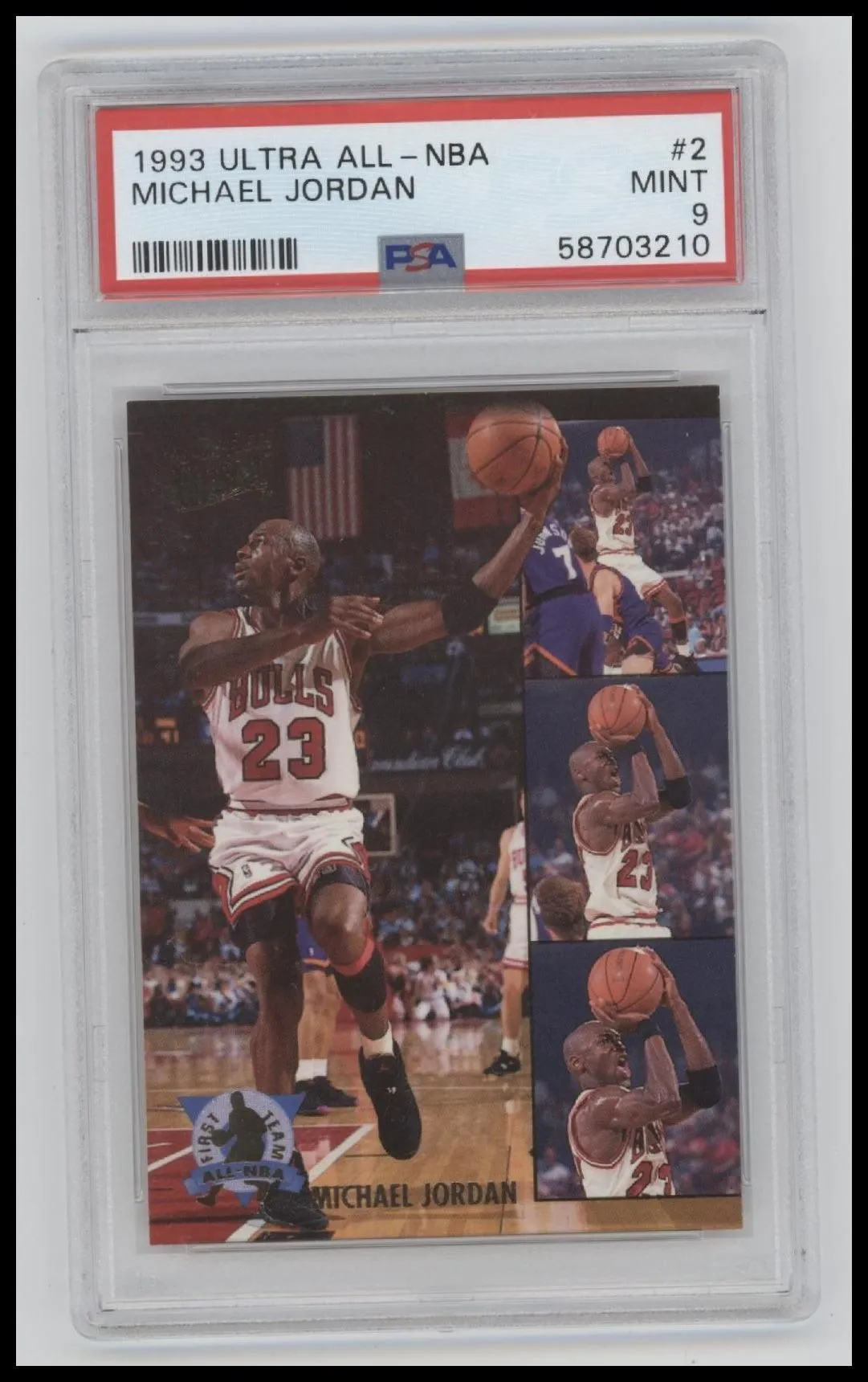 1993 Ultra All-NBA Michael Jordan 9 PSA #2