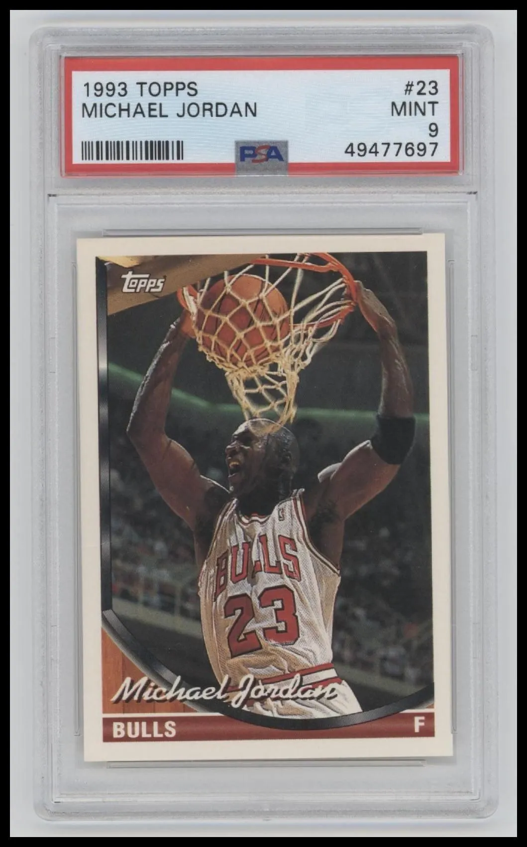 1993 Topps Michael Jordan 9 PSA #23