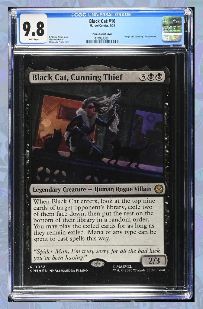 Black Cat #10 Alessandra Pisano Magic: The Gathering Variant | CGC 9.8