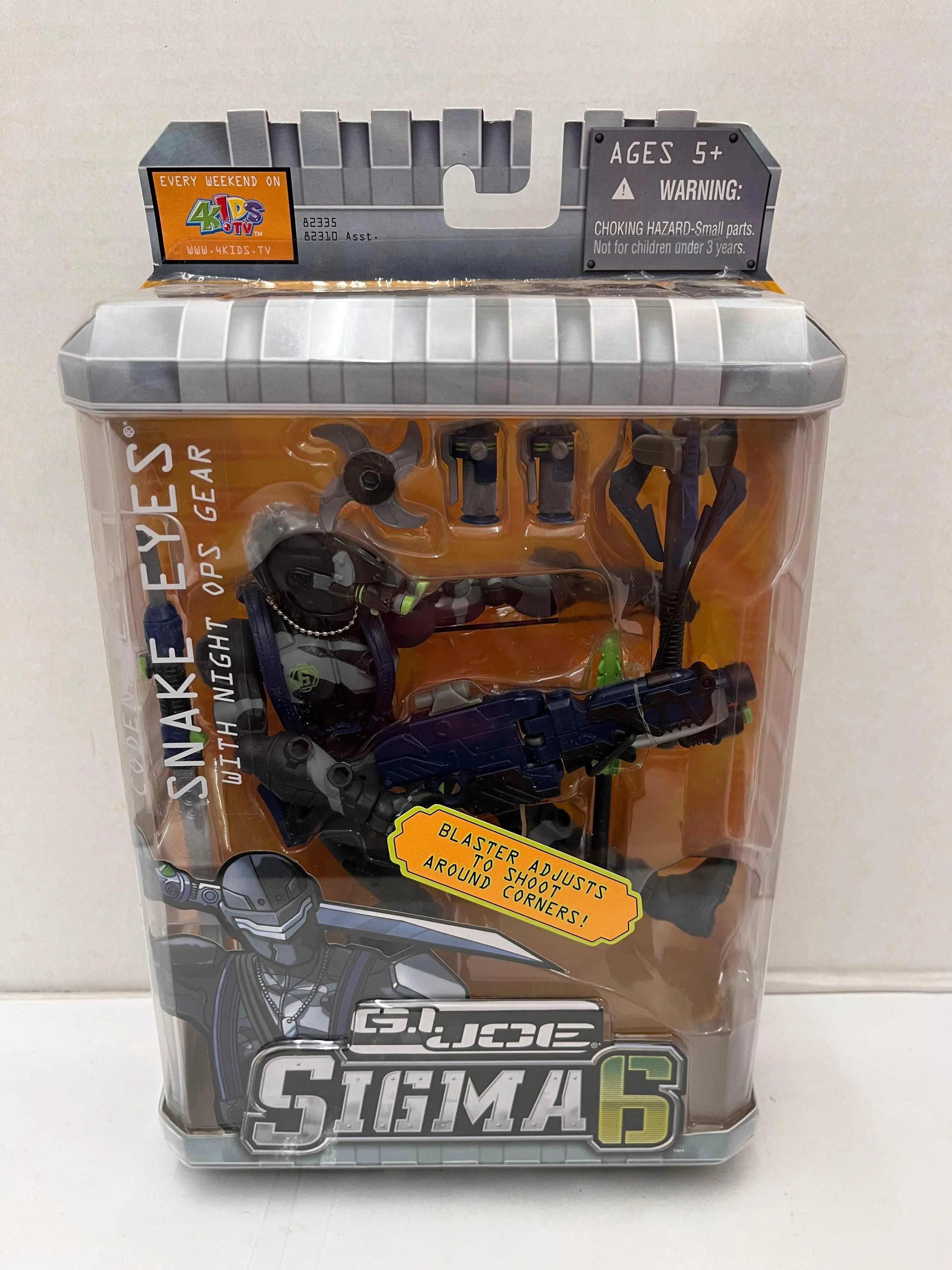 Hasbro GI Joe Sigma 6 Snake Eyes Action Figure With Night Ops Gear New