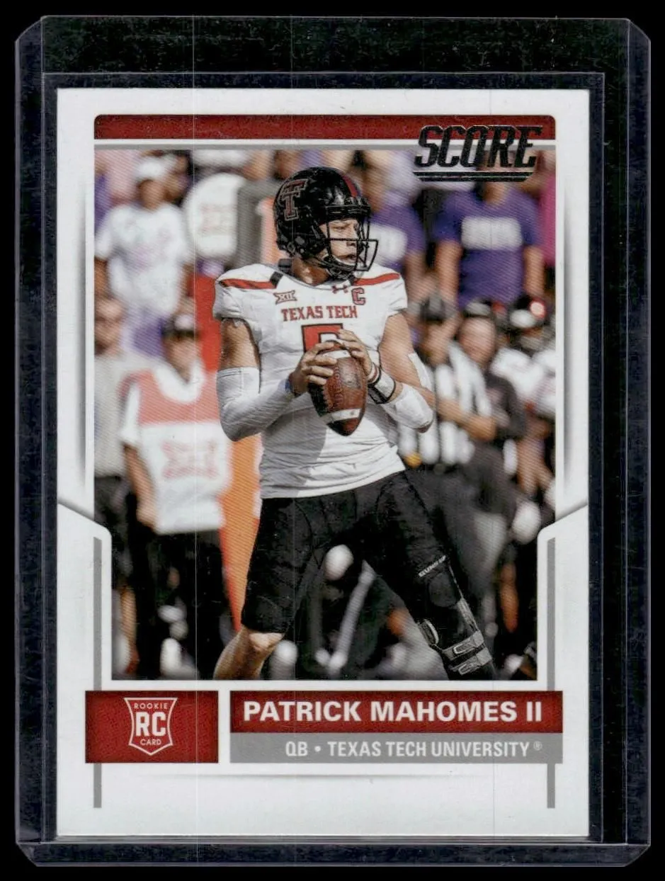 2017 Score #403 Patrick Mahomes II Scorecard