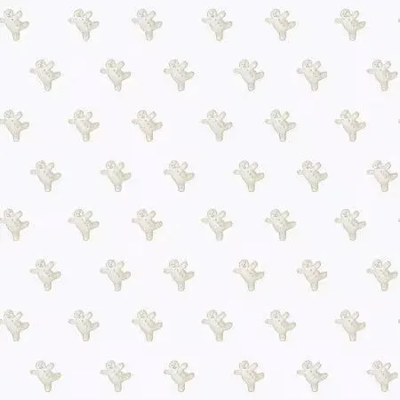 Gingerbread C17855R-WHITE Gingerbread Toss White J. Wecker Riley Blake Half Yard