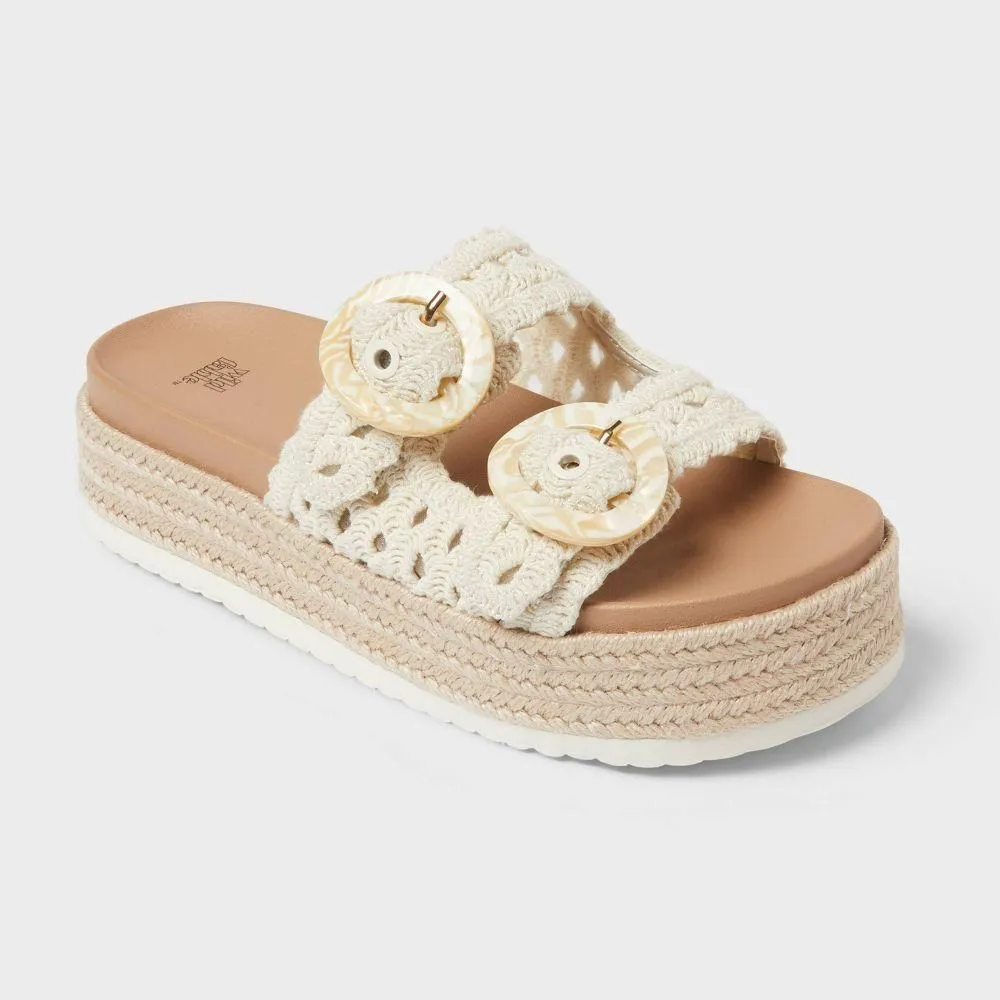New without Tags - Women's Yael Sandals - Wild Fable Cream 8.5