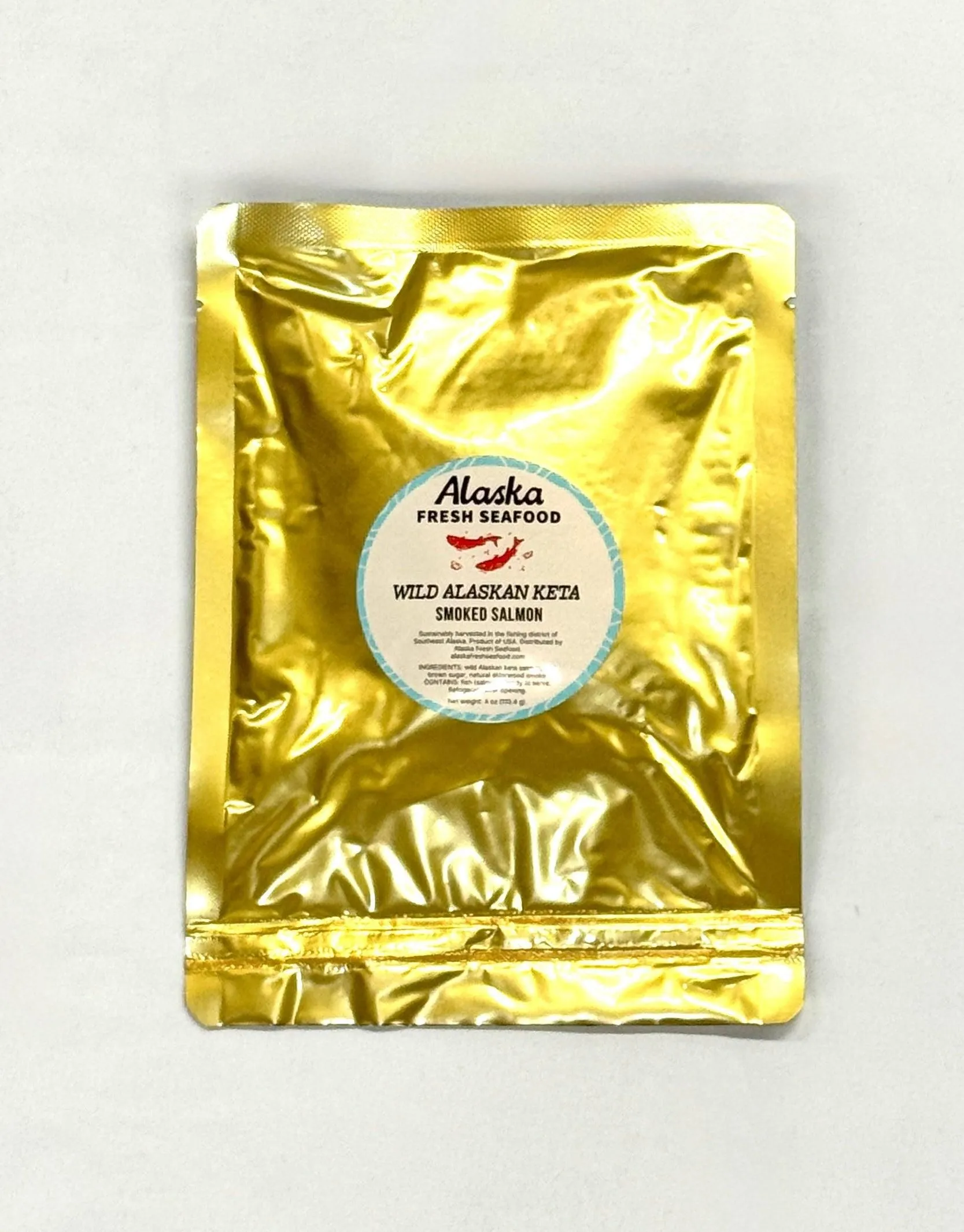 Wild Alaskan Peppered Keta 4 oz Smoked Salmon (WN-BN)