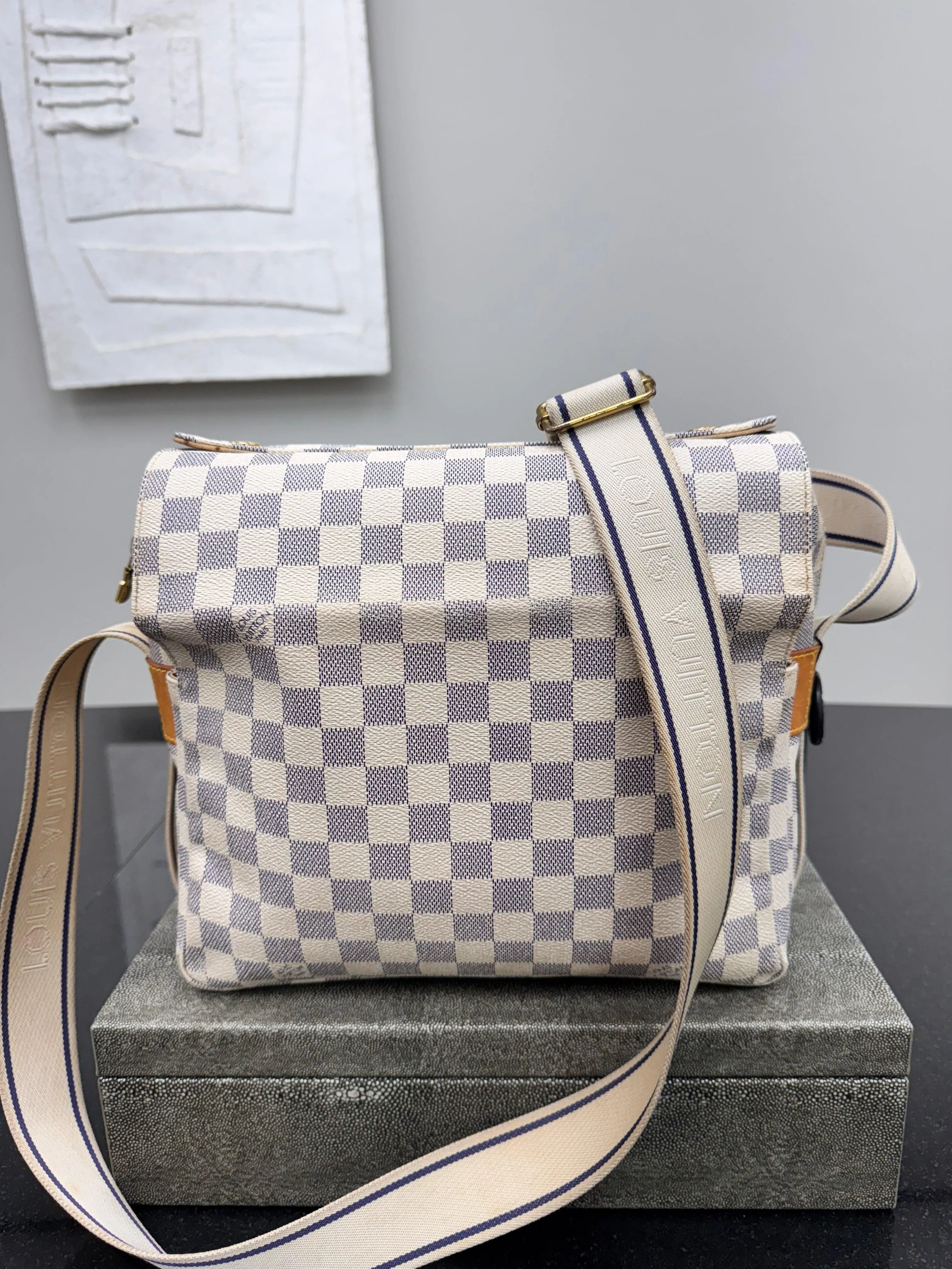 Louis Vuitton Damier Azur Naviglio Crossbody Bag