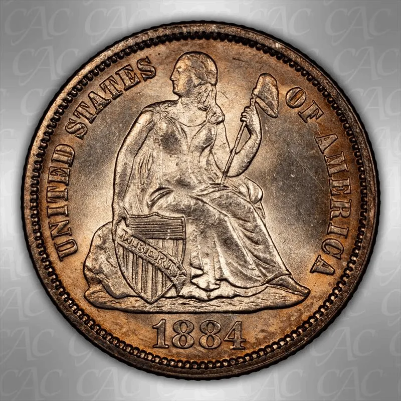 DIMES SEATED LIBERTY Image 1