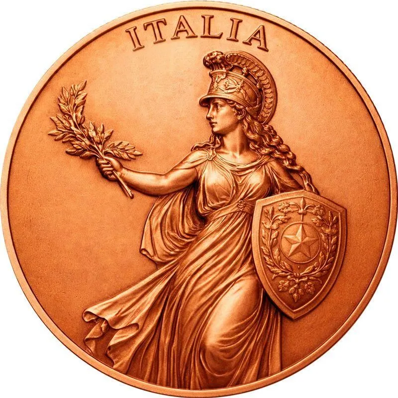 In Stock! The First Italian 1 oz Copper Round High Relief