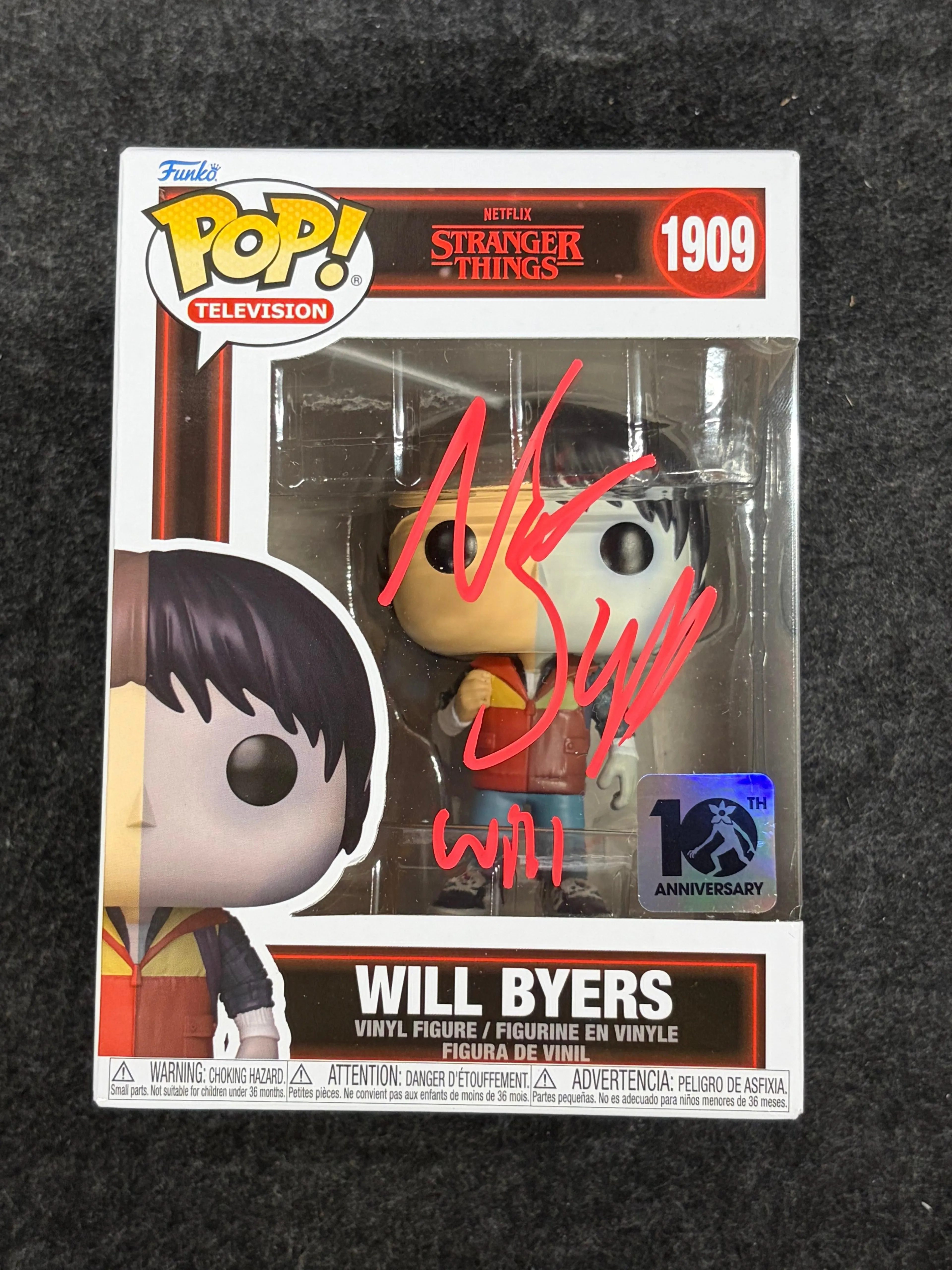 Noah Schnapp Signed Will Byers Stranger Things #1909 Funko - JSA COA