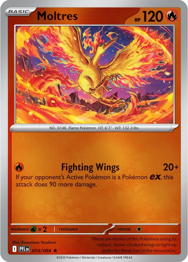 014/094 Moltres Reverse Holo - Phantasmal Flames