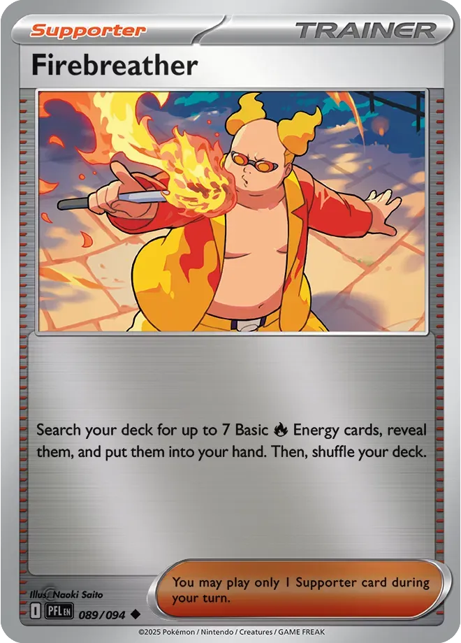 089/094 Firebreather Reverse Holo - Phantasmal Flames