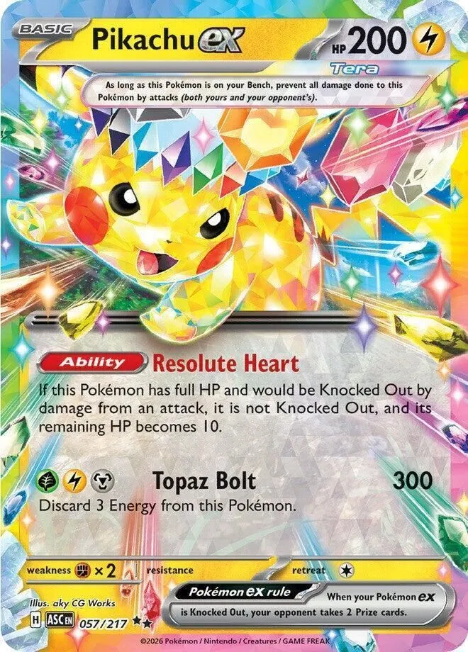 057/217 Pikachu EX - Ascended Heroes