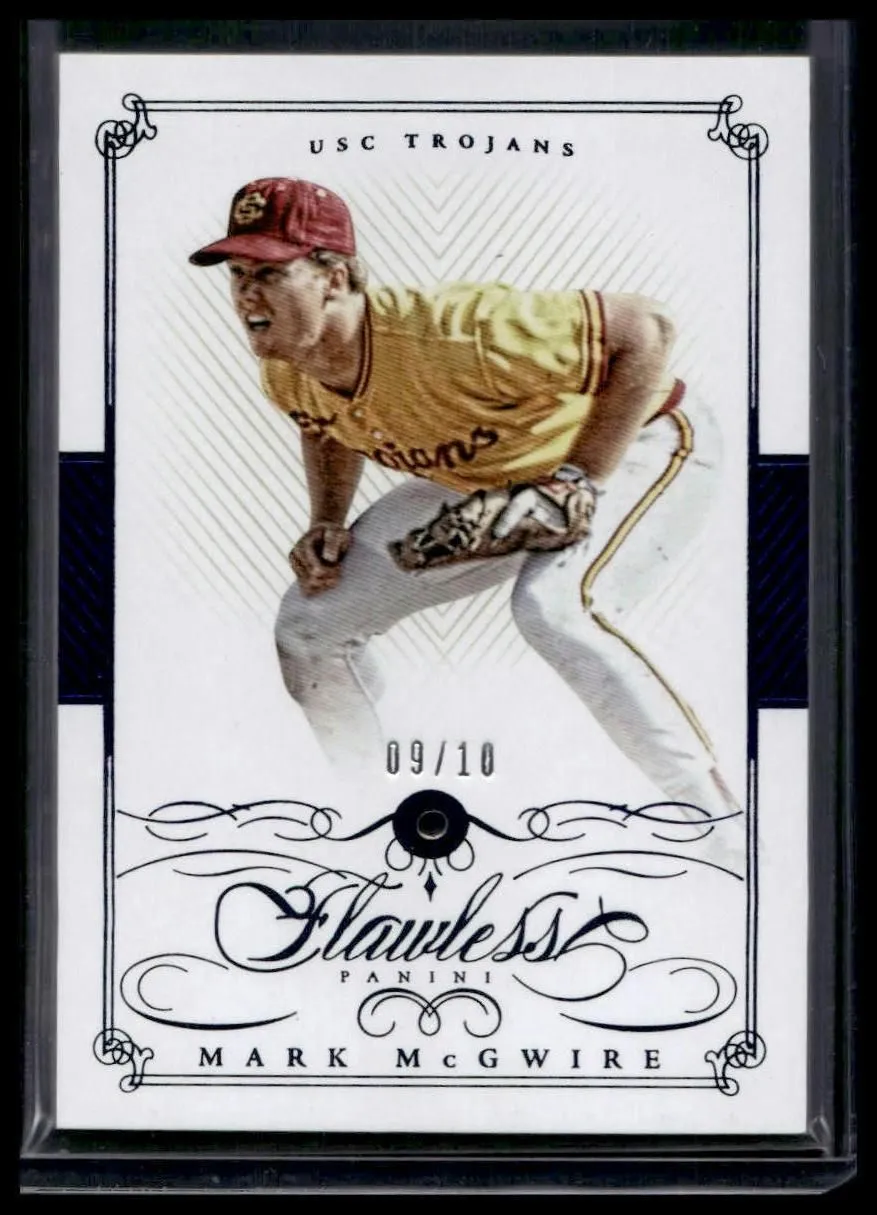 2015 Panini National Treasures Collegiate Mark McGwire Flawless Sapphire #/10