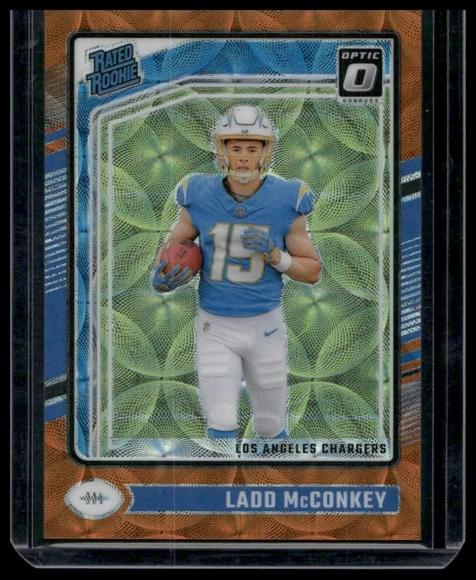 2024 Donruss Optic #266 Ladd McConkey Orange Scope #/79