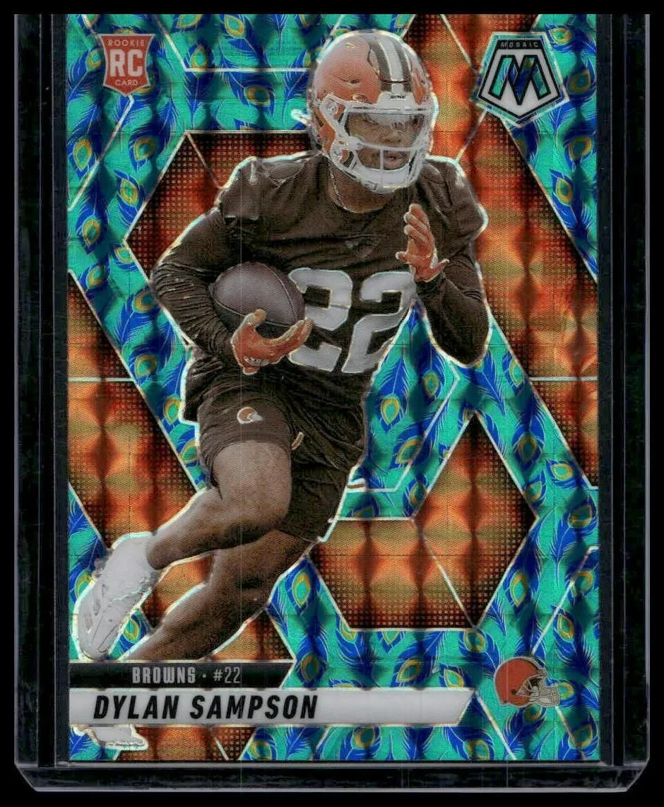 2025 Panini Mosaic #355 Dylan Sampson Mosaic Choice Peacock