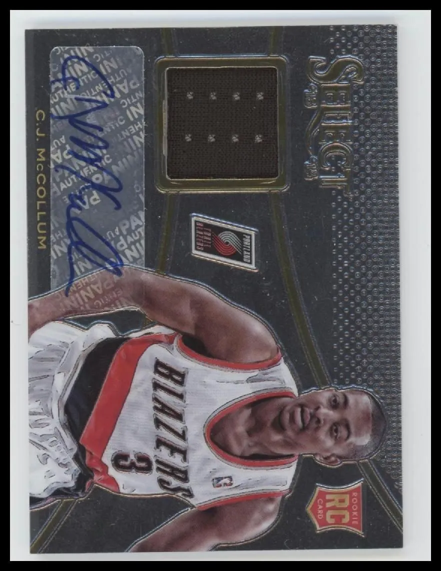 2013-14 Panini Select Rookie Jersey Autographs C.J. McCollum Auto #19