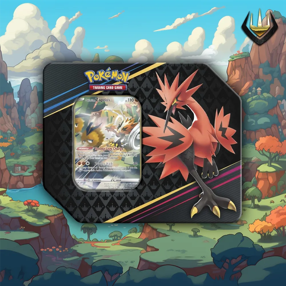 Crown Zenith Pokemon Galarian Display Tin [Zapdos]