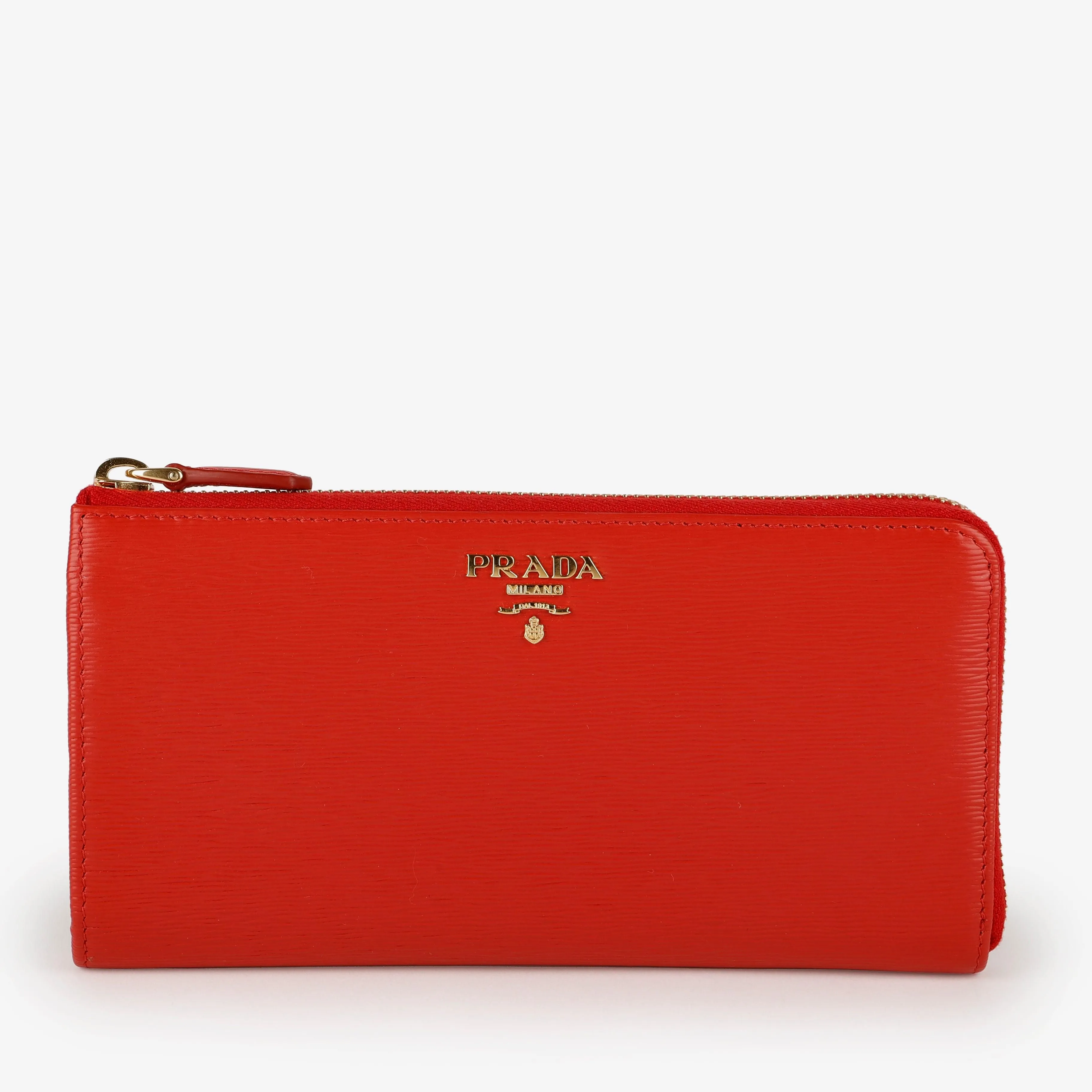 Move Zip Around Long Wallet, Red Vitello 5339