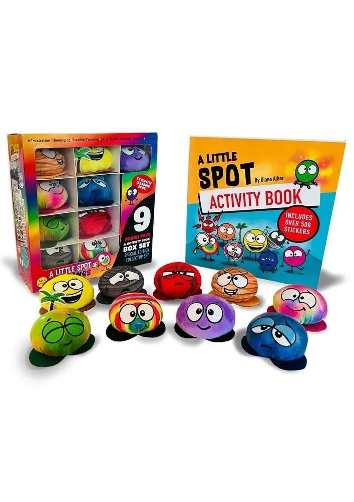 Open-box - A Little Spot of Feelings 9 Plush Toys with Activity Book Box
