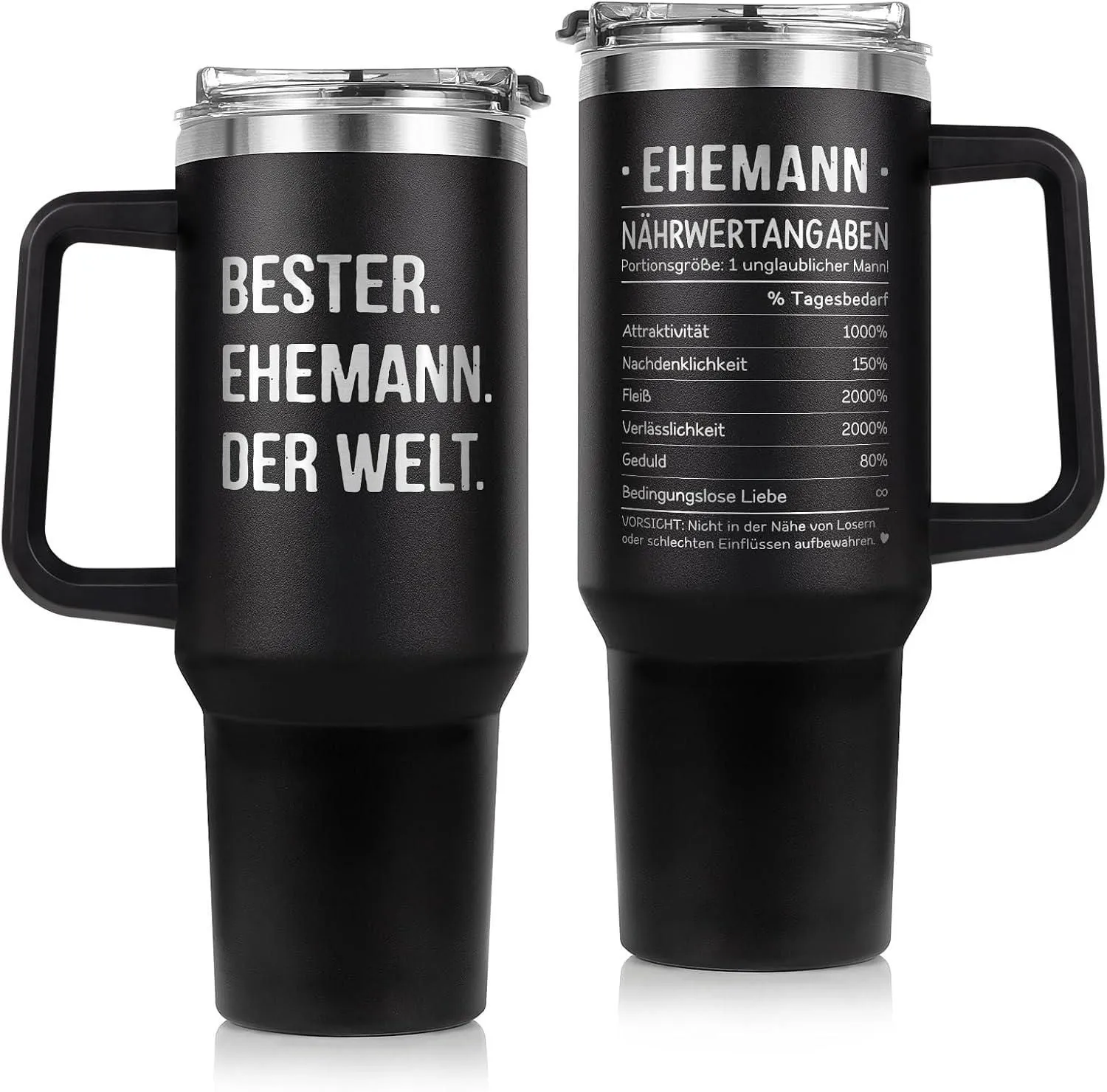 Thermobecher 1,2 L für den Ehemann – Das besondere Geschenk zum Vatertag, Hochzeitstag oder Geburtstag